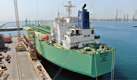 An image of an LPG vessel from BW LPG India