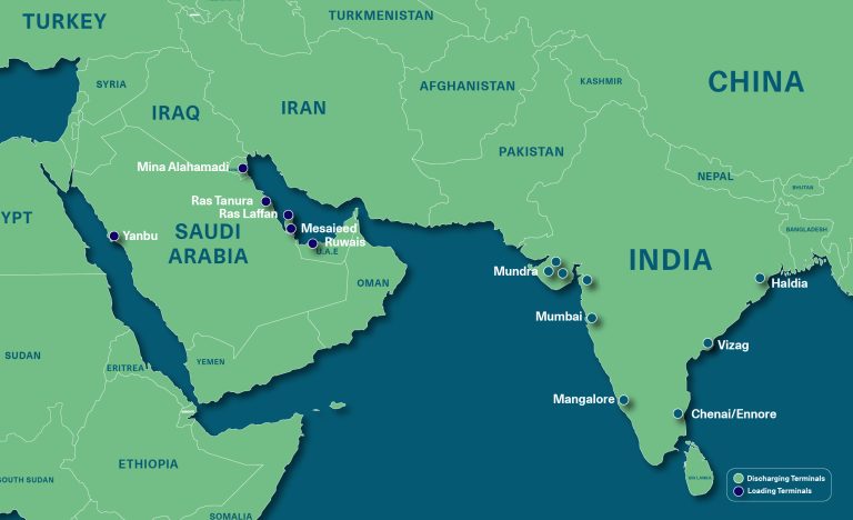 Loading and Discharge Terminals in India and Middle East