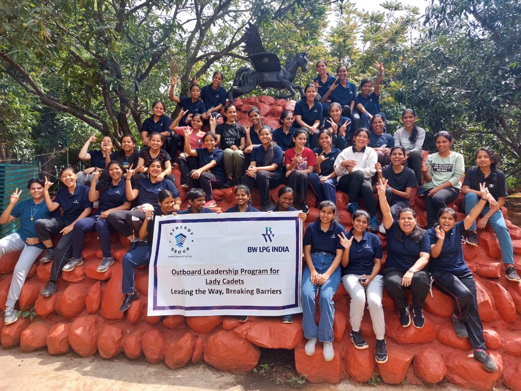 Female seafarers from BW LPG India at a training camp