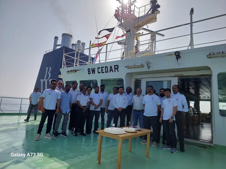 India's Independence Day - Crew onboard BW Cedar